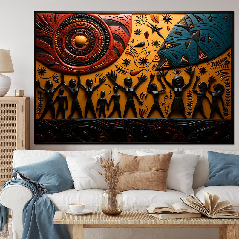 «African Tribal Rhythms», art mural tribal africain