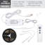 Ensemble de bande lumineuse DEL blanc doux RibbonFlex PRO + 12V 3000K