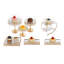 Ensemble de 7 présentoirs à gâteaux en métal pour cupcakes et desserts, idéal pour les mariages, anniversaires, fêtes et décoration intérieure.