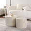 Ensemble de 2 tables basses gigognes Beige