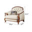 Fauteuil en cuir véritable de style américain American