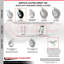 Ensemble de roulettes 8 pouces 4 roues pivotantes avec 2 verrous pivotants SCC / SCC-100S280-PNB-BSL-2-S-2
