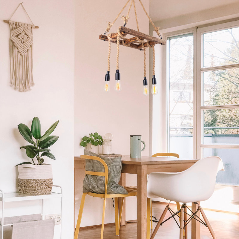 Luminaire suspendu unique à 4 lumières Kaylee