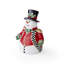 Christmas Tree BLACK&WHITE SNOWMAN COOKIE JAR