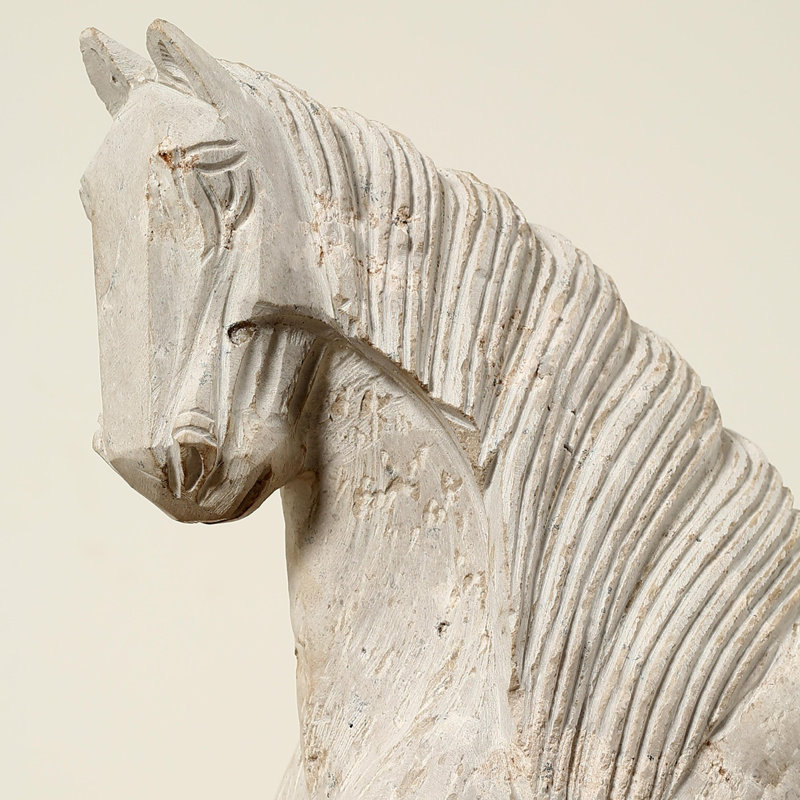 Travertine Horse Statue