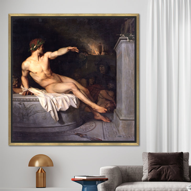 Reproduction d'art sur toile par Alexander Cabanel - Célèbre homme nu, H 61 po x l 61 po, Floater Framed Print without Mat