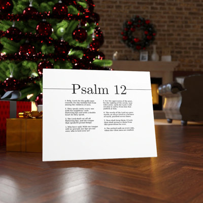 The Words Of The Lord Psalm 12 - Wrapped Canvas Print