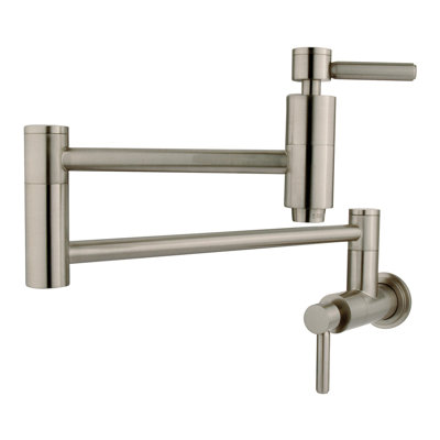 Kingston Brass Concord Two-Handle 1-Hole Wall Mount Pot Filler Faucet