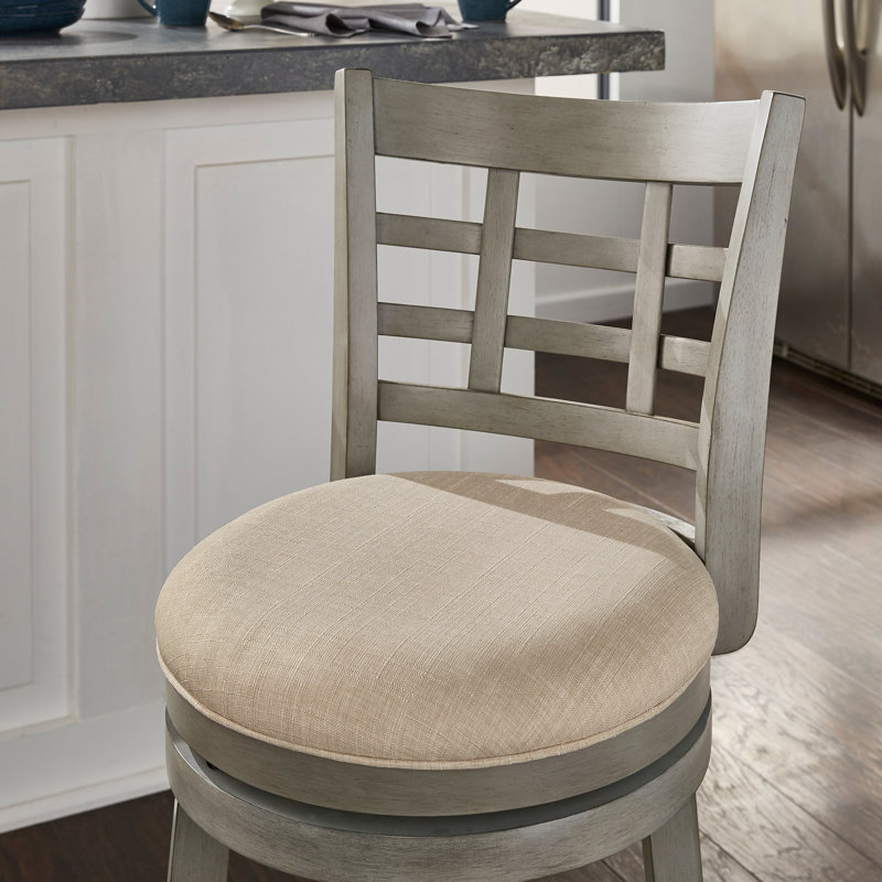 Tabouret pivotant Aria, Gris antique, Tabouret de bar (siège d'une hauteur de 29,96 po), Beige