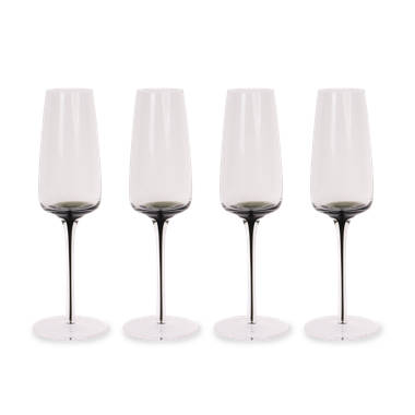 Wine Glasses Set of 6 - Long Stem Crystal Hexagon Shaped Wine Glass Set -  Large, Beveled, Diamond Shape Sides Lets Wines Breathe