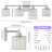 Berto 3-Light Dimmable Vanity Light with K9 Crystal Shades-910076330-938731891