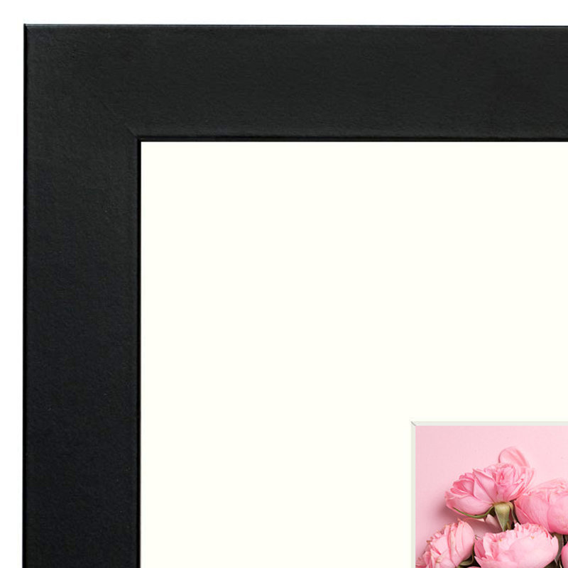 Cadre photo en bois Jenrry, Noir, 8,5 po x 11 po