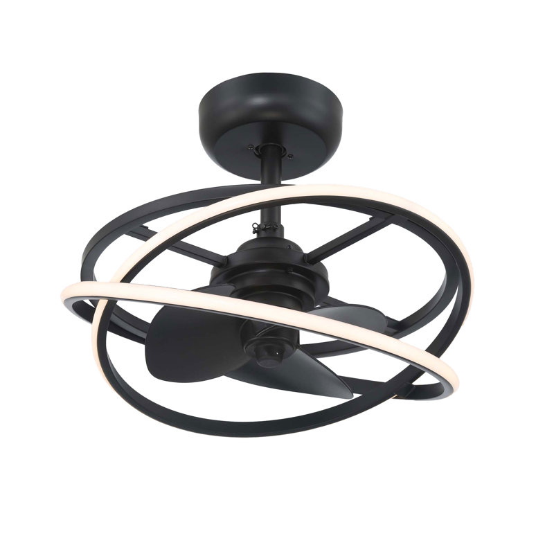 Hunter 20 inch Cirro Fandelier Ceiling Fan with LED Light Kit and Handheld Remote