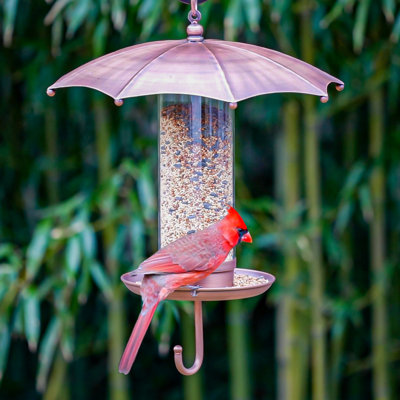Redento Metal Hanging Tube Bird Feeder