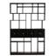 Grobius Bookcase, Hand Rubbed Black
