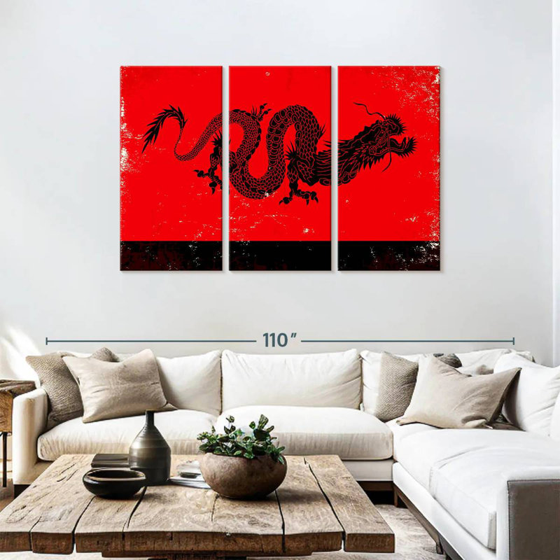 Brampt Eastern Dragon, 48" H x 74" W