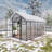 8X14 FT Polycarbonate Walk-In Greenhouse, Raised Base-128769457