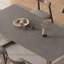 Ensemble de table de salle à manger rectangulaire en bois massif gris mat-102487348