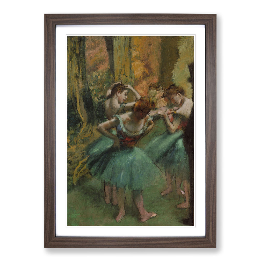 Preparing Ballet Ballerina Dancers by Edgar Degas - Framed Print