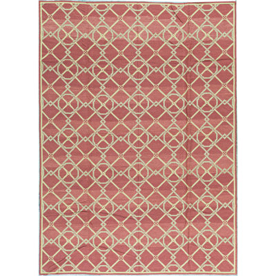 Tapis rouge noué à la main de haute qualité