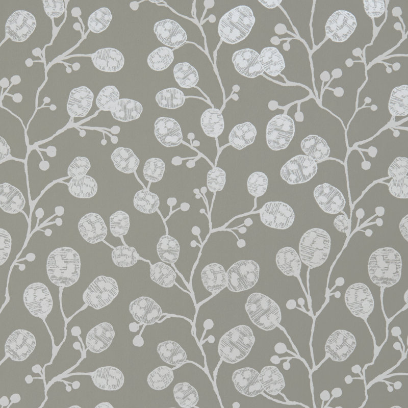 Botanica Honesty Wallpaper, Taupe/Pearl