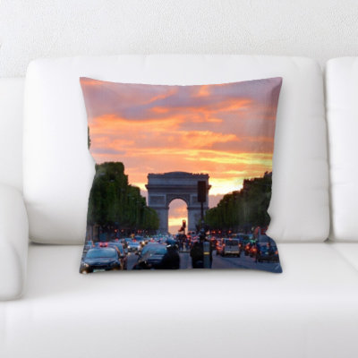 Faux Leather Throw Pillow