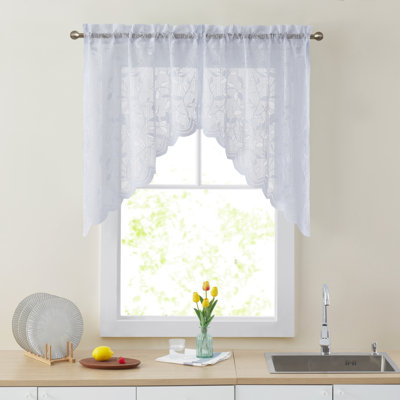 Eriah Floral Swag 60" Window Valance