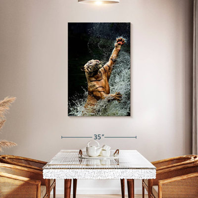 L'heure du bain du tigre de Brampt