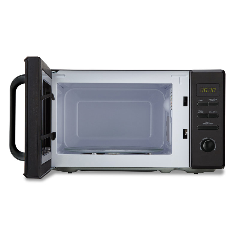 Swan Digital Microwave, 5 Power Levels, 7 Auto Cook Pre-sets, Defrost, LED Display, 20L, 800W, Black