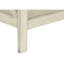 Table d'appoint transitionnelle avec 2 et rangement en placage blanc pour l'organisation antique de la chambre à coucher