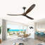 Reversible Dc Motor Ceiling Fan Featuring Premium Solid Wood Blades And App Based Smart Control,Suitable For Bedrooms, Living Rooms, And Covered Patios-64440078-65171002