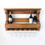 Marquand 8 Bottle Solid Wood Wall Mounted Wine Bottle & Glass Rack-332213139