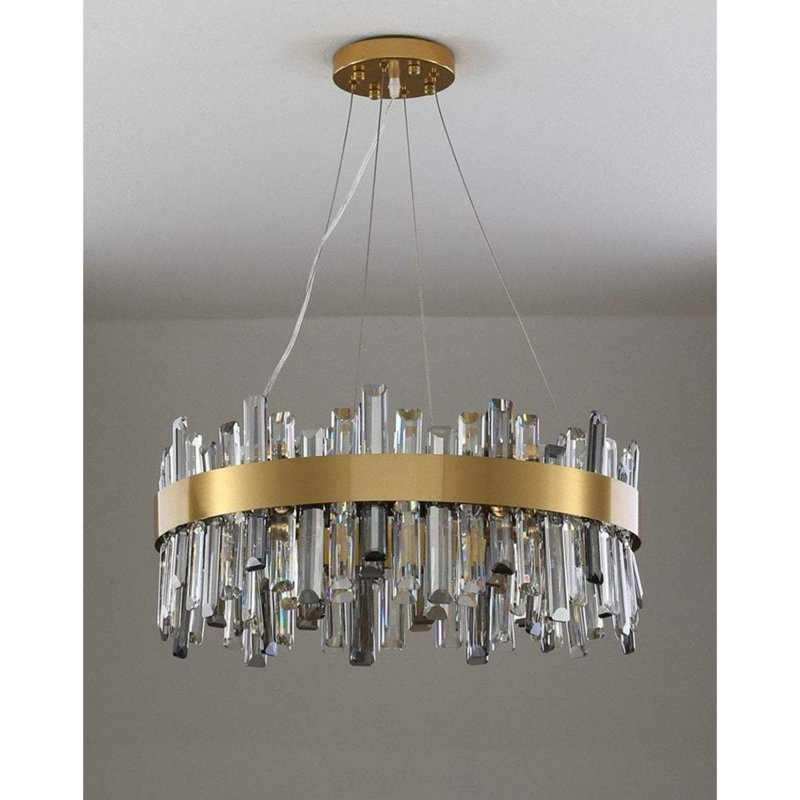 Brinton 12 - Light Waggon Wheel Chandelier