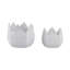 Sagebrook Home 2-Pieces Petal Planters, White-1839343014-1830942932