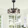 19" Crystal Ceiling Fan With Lights And Remote Control, 6-Speed DC Motor Ceiling Lighting