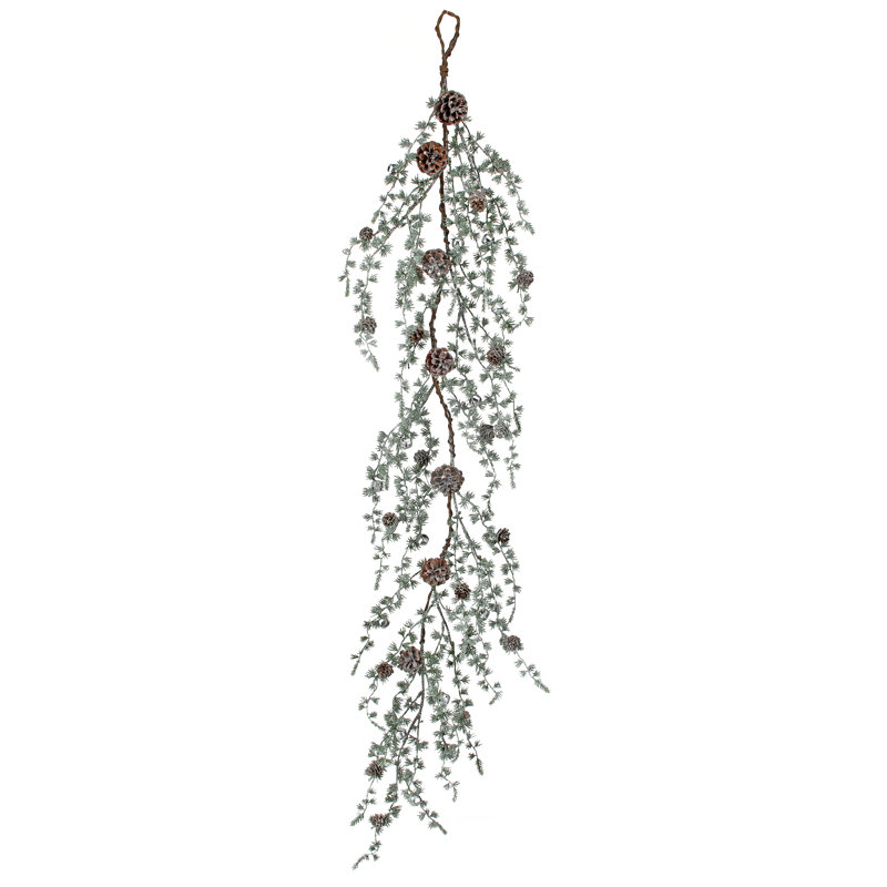 Guirlande 54 po, Vert / Argent