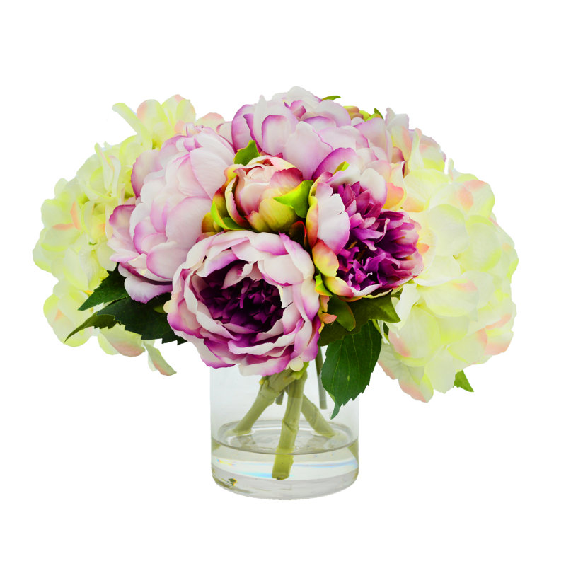 Hydrangea and Peony Floral Arrangement