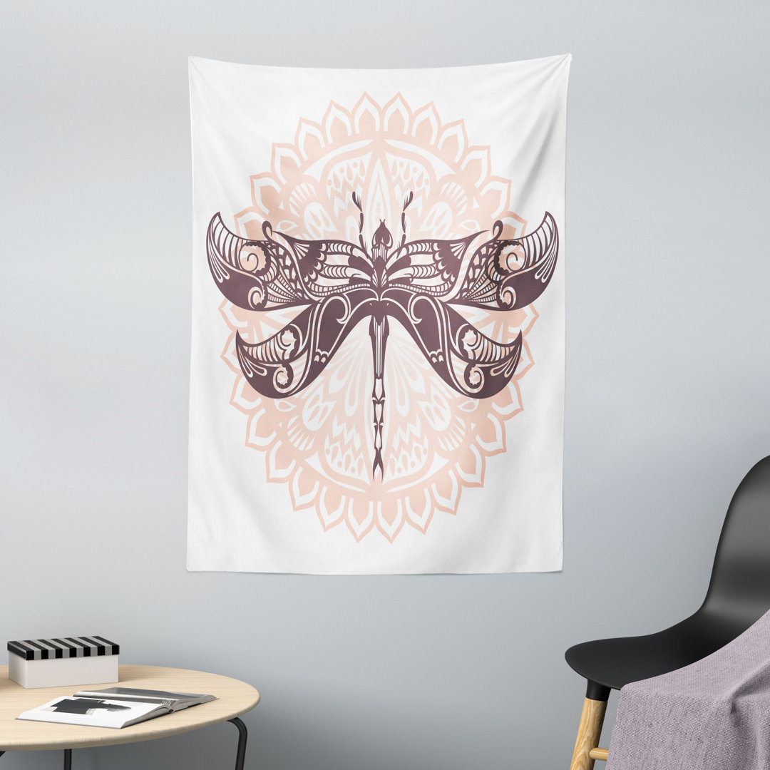 Libelle Mandala Wandteppich