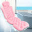 Oreiller de bain de luxe pour le corps entier pour la baignoire, coussin pour le soutien de la nuque de l'appuie-tête - dossier en filet 4D et séchage rapide, rose