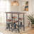 Kadedria 4 - Person Pine Solid Wood Top Four Leg Dining Set
