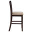 Lattice Back Counter Height Stools (Set Of 2)