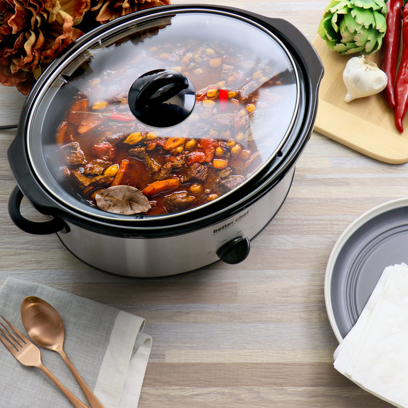 Better Chef 4 Qt. Slow Cooker, 13.75" H x 14" W x 9" D