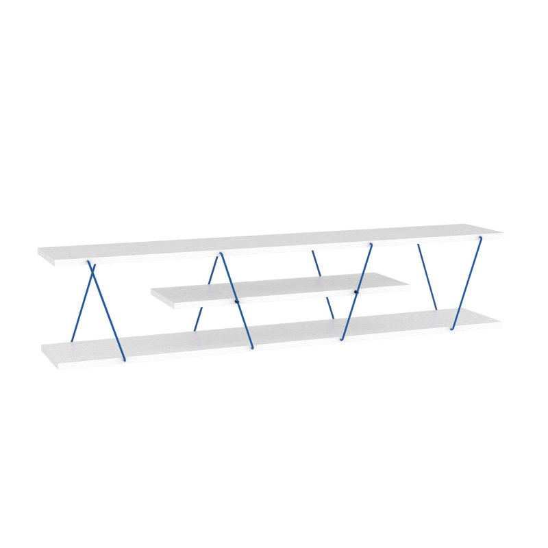 Meuble télé Furnishome, White/Blue