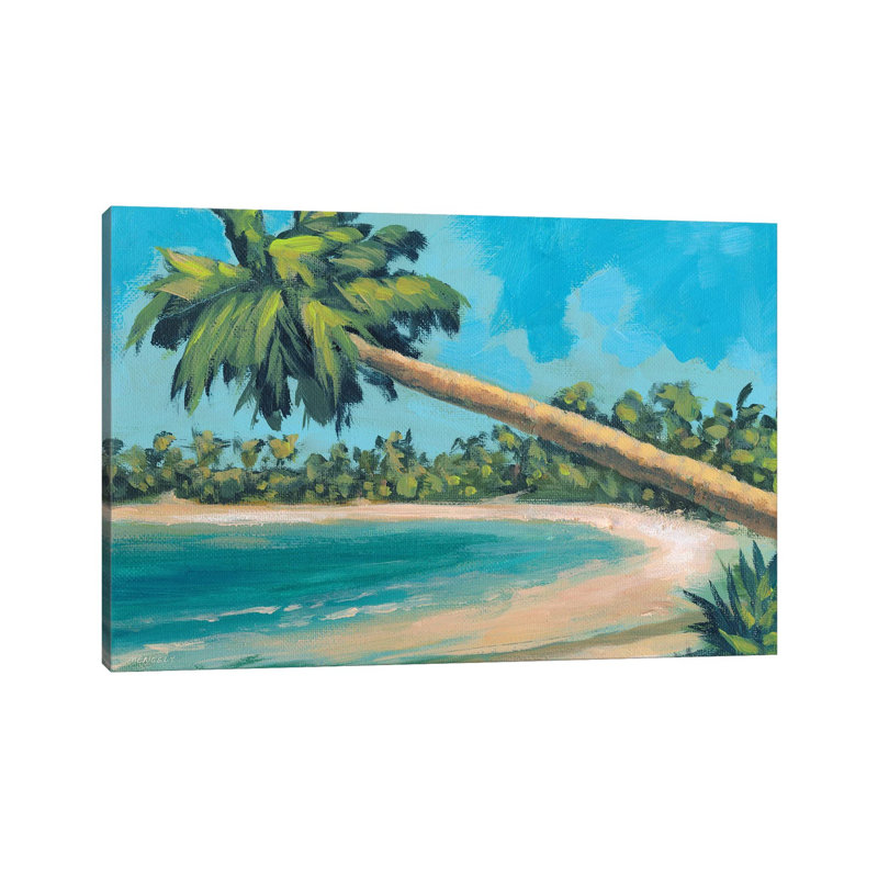 «A Palm Tree Away» par Dan Meneely, reproduction d'art sur toile tendue, H 8 po x l 12 po x P 0,75 po