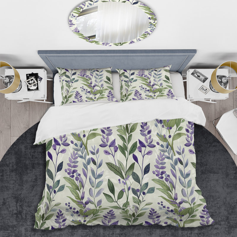 Ensemble de housse de couette Lavender Fields V - Modern, Housse de couette très grand et 2 très grandes t