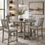 Table de salle à manger ronde gris clair clair 1pc Table Only