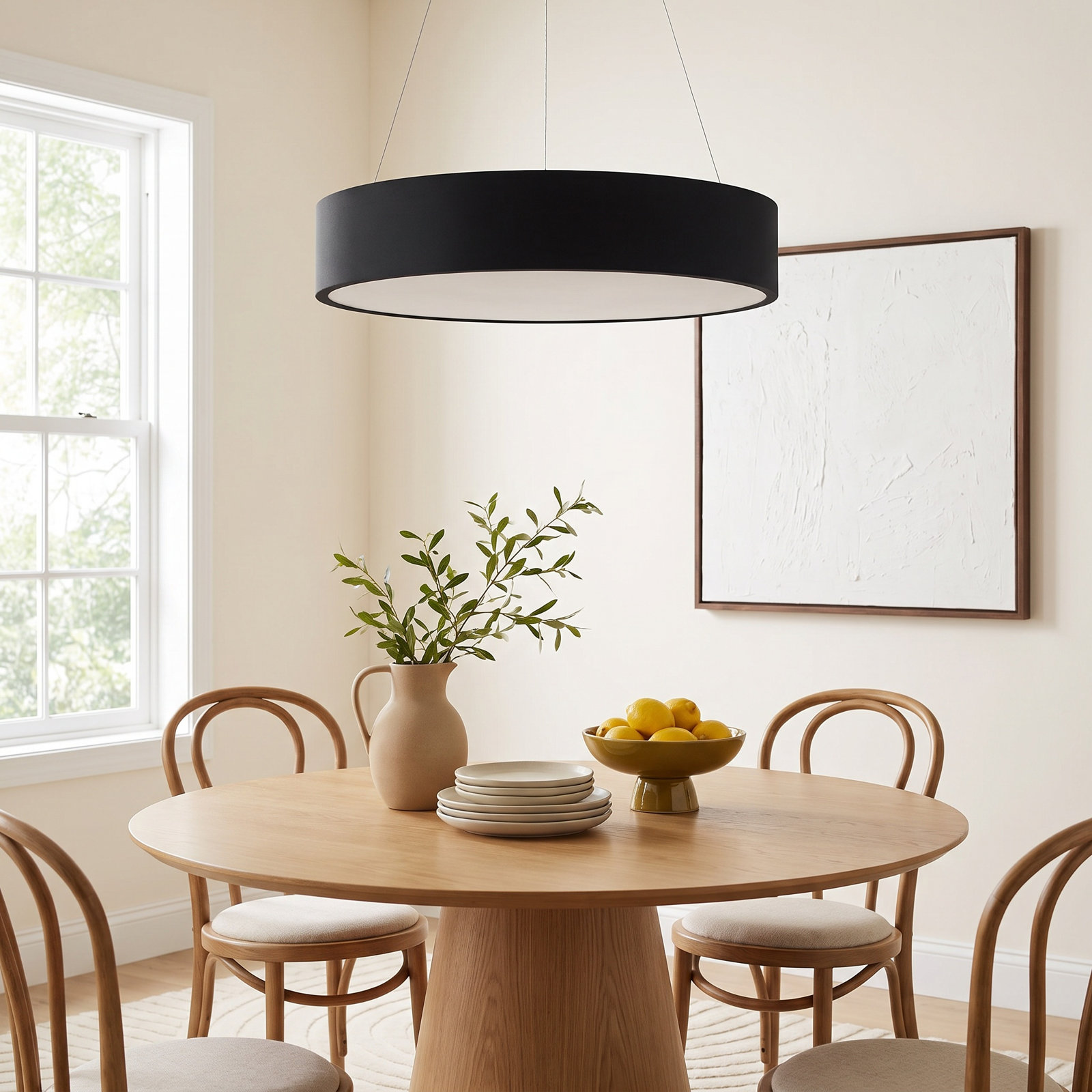 Fynn Dimmable 1 - Light Pendant, Black