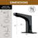 Single-Hole Bathroom Faucet with Touchless Sensor and LED Temperature Display