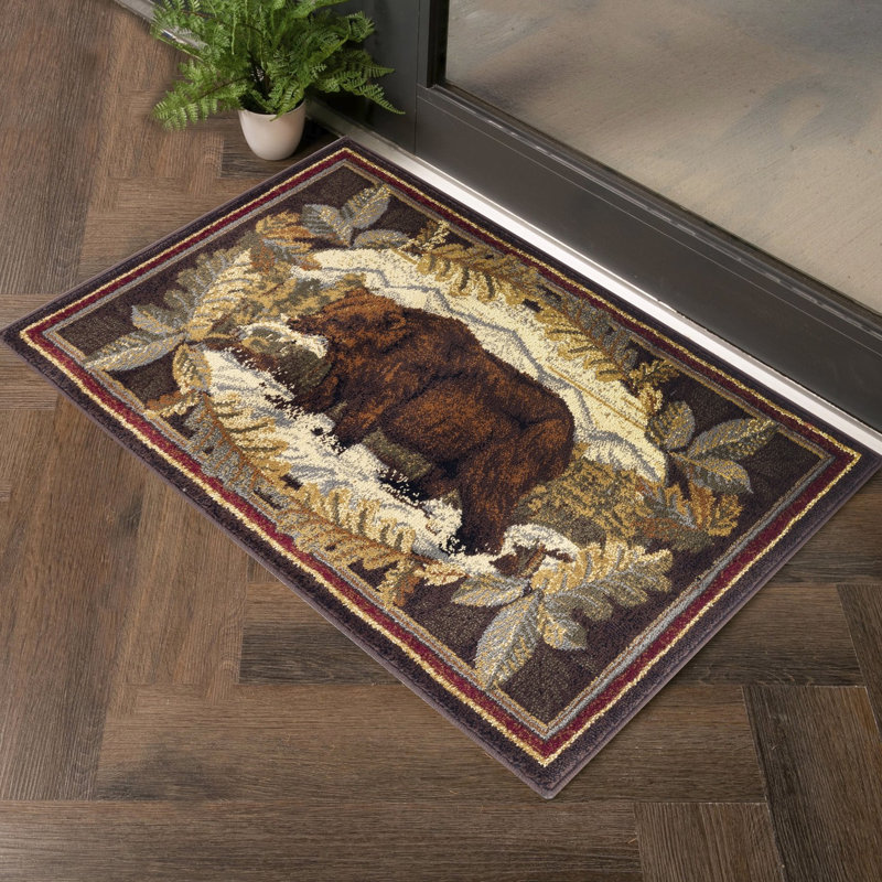 Nature's Nest Rug - 0.39" Pile, Adds Coziness To Room, Stain Brown Area With Textured Surface, For High Traffic, Stains