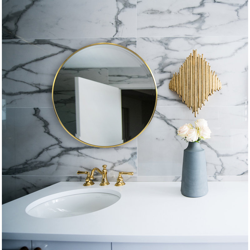 Miroir d'appoint, Aluminium doré